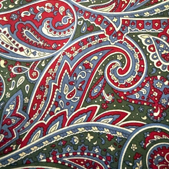 Vintage NOS Polo Ralph Lauren Paisley Necktie Silk Hand Made Preppy Collegecore - Picture 3 of 10